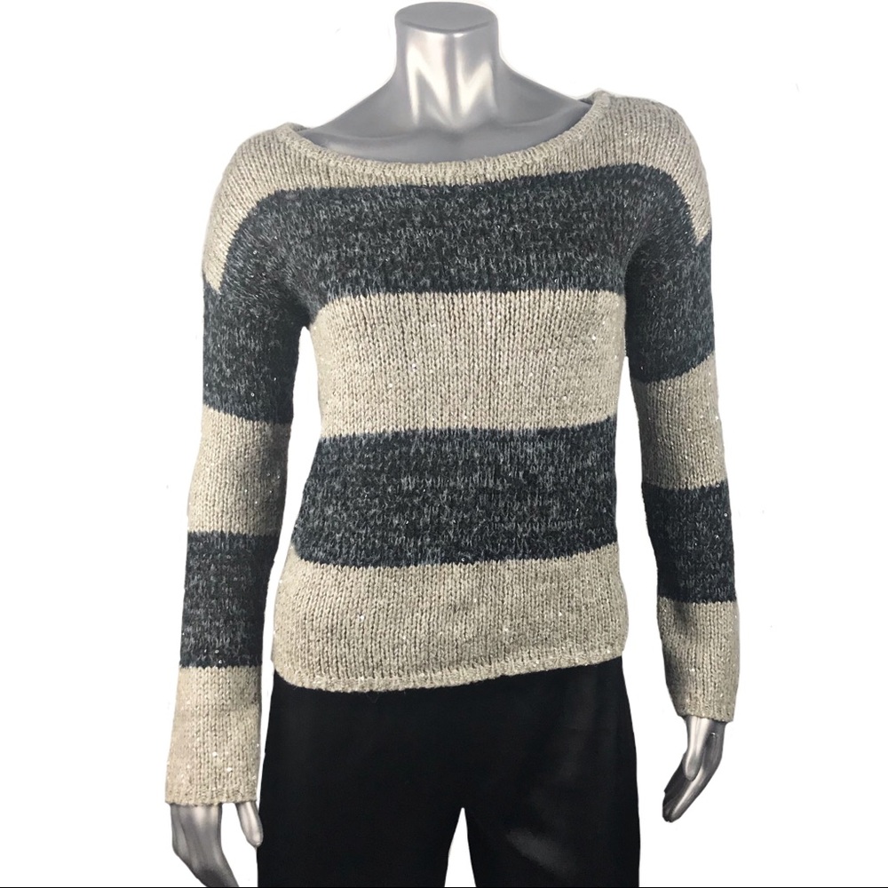 Ann Taylor LOFT Striped Sweater Size Medium